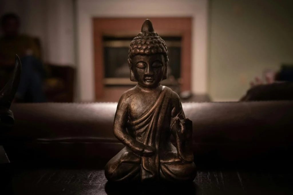 Buddha rézszobor